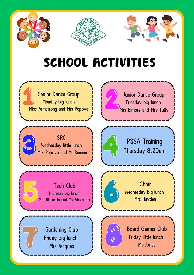 Lunchtime Activities - 1